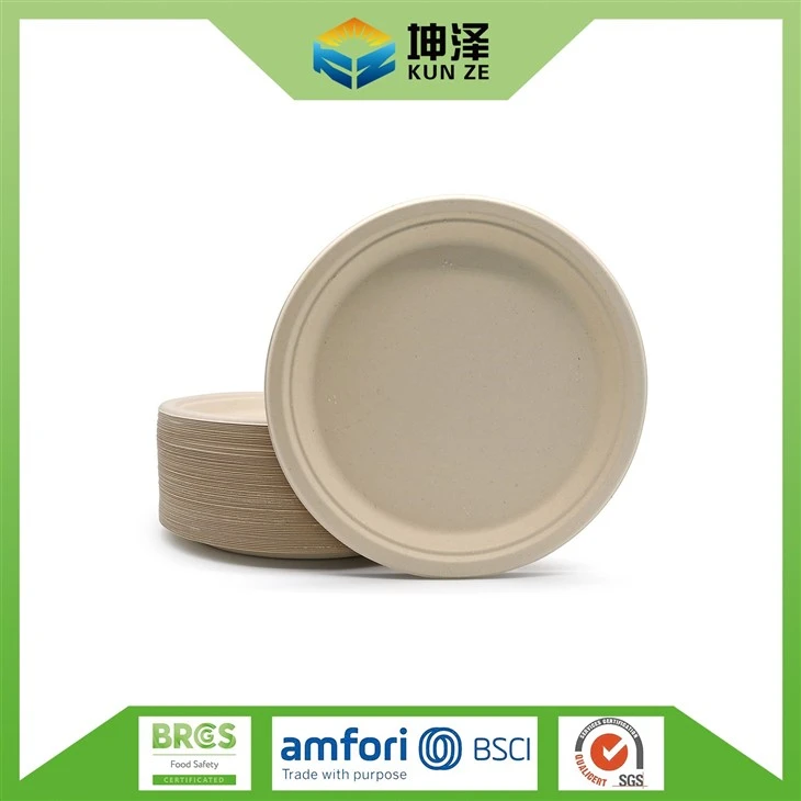 Biodegradable Sugarcane Bagasse Plates