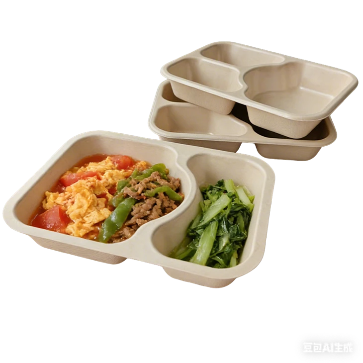 2 Compartment Meal Tray